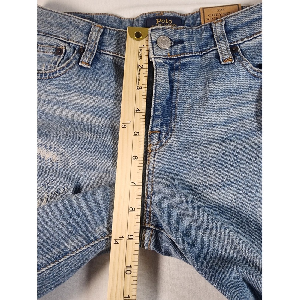 Polo by Ralph Lauren Kids Light Wash Denim Jeans with Embroidered Detail - Picture 7 of 16